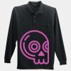Long Sleeve Silk Touch Polo with Pocket Thumbnail